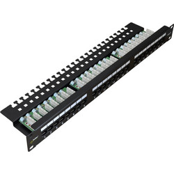 Pulsar RP-U24V6 Ethernet Patch Panel Rack 1U 19" 24 Θυρών Cat.6 Unshielded UTP