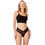 Cottonhill Γυναικείο Sexy String με Δαντέλα Μαύρο CH6029
