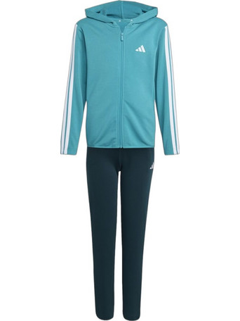 Adidas Παιδικό Σετ Φόρμας Τιρκουάζ Μαύρο JW3400