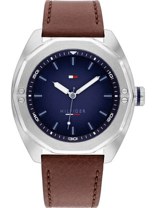 Tommy Hilfiger Shane Ανδρικό Ρολόι με Καφέ Δερμάτινο Λουράκι 1792255