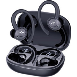 Techsuit AirTune 100 Ακουστικά Bluetooth In Ear Ανθεκτικά στο Νερό Black