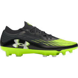 Under Armour Ua Magnetico Elite 4 FG 3027700-001 Ποδοσφαιρικά Παπούτσια με Τάπες και Καλτσάκι Μαύρα Lime
