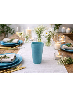 General Trade Ποτήρι Νερού Μπαμπού Pebble Green-Blue Γαλάζιο 640ml GB-332062-1