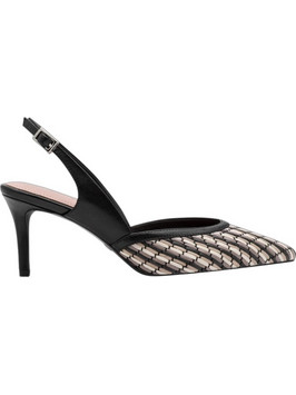 Tamaris Γόβες Slingback Δερμάτινες με Τακούνι Στιλέτο Μαύρες 1-29625-46-098