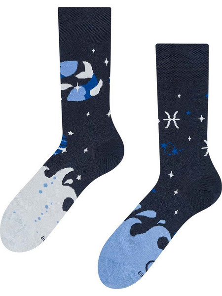 Dedoles Zodiac Pisces Ανδρικές Κάλτσες Ψηλές με Σχέδια Navy Μπλε D-U-SC-RS-C-C-1957