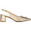 Xti Γόβες Slingback Δερμάτινες με Χοντρό Ψηλό Τακούνι Χρυσές 145365