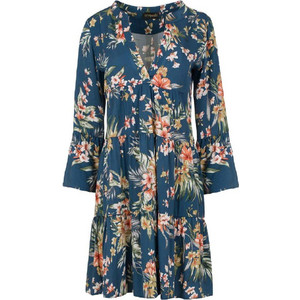 Conquista Mini Καθημερινό Φόρεμα Floral Navy Μπλε C211-246-99