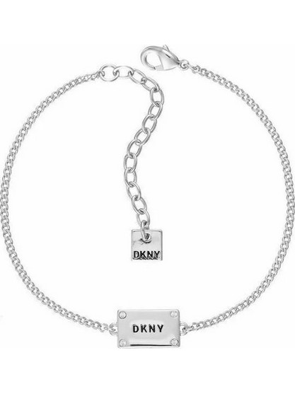 DKNY Γυναικείο Βραχιόλι Αλυσίδα από Ατσάλι Ασημί με Swarovski 5520009