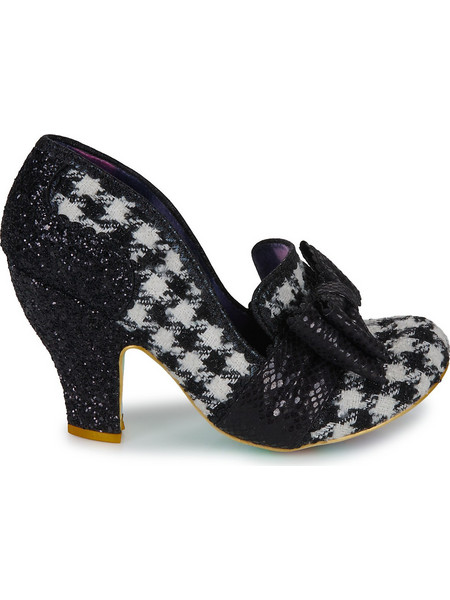 Irregular Choice Γόβες με Χοντρό Χαμηλό Τακούνι & Φιόγκο Μαύρες 4135-58A