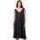 Bodymove Midi Καλοκαιρινό Καθημερινό Φόρεμα Μεταξωτό Navy Μπλε 1484