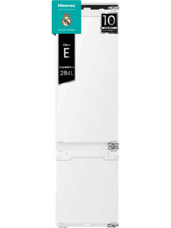 Hisense RB3B280SAWE Εντοιχιζόμενος Ψυγειοκαταψύκτης 252lt Full No Frost Υ177.2xΠ54xΒ54.5cm Λευκός