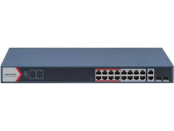 Hikvision DS-3E1318P-EI/B Managed L2 Switch με 16 Θύρες Ethernet 100Mbps