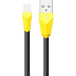 Remax Aliens Flat USB-A to Lightning Cable 1m Yellow