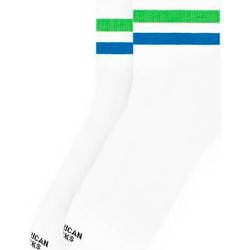 American Socks Convenience Mart Ανδρικές Κάλτσες Ψηλές με Σχέδια Λευκές AS473