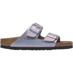 Birkenstock Arizona Δερμάτινα Γυναικεία Σανδάλια Ανατομικά Λιλά 1029510
