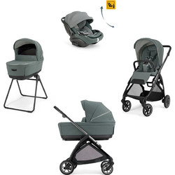 Inglesina Electa Quattro Darwin Recline Evo 2026 Καρότσι Μωρού 3 σε 1 Studio Grey Iron Black