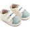 Babywalker Βαπτιστικά Sneakers για Αγόρι Δερμάτινα Ανατομικά Λευκά Πράσινο Mint PRI2113