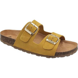 Canguro Flivver Γυναικεία Σανδάλια Suede Ανατομικά Κίτρινα 712878-682878