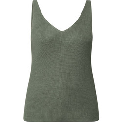 Vero Moda Γυναικείο Καλοκαιρινό Top Πλεκτό Ταμπά Χακί 10281877