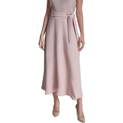 DKNY Μίντι Φούστα Υφασμάτινη Ψηλόμεση Ροζ UK5S2896-F6V