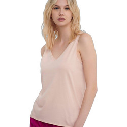 Funky Buddha Γυναικείο Καλοκαιρινό Top Ριπ Σομόν FBL005-104-04