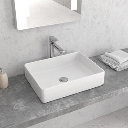 Karag LT 2178-S Επικαθήμενος Νιπτήρας Μπάνιου Πορσελάνης 47x36x11cm Λευκός