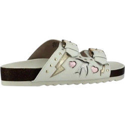 Nine West Irkrah Δερμάτινα Γυναικεία Σανδάλια Λευκά 25032821-2JJ