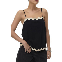 Vero Moda Jenna Γυναικείο Καλοκαιρινό Top Βαμβακερό Μαύρο 10341321
