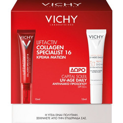 Vichy Neovadiol Liftactiv Collagen Specialist 16 15ml + Capital Soleil UV-Age Daily SPF50+ 15ml