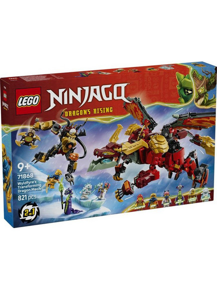 Lego Ninjago Wyldfyre's Transforming Dragon Mech για 9+ Ετών 71868