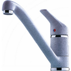 Macart Euro 33000 Chrome Μπαταρία Κουζίνας Πάγκου Διπλής Παροχής Ανάμεικτη