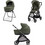 Inglesina Electa Duo 2026 Καρότσι Μωρού 2 σε 1 Loft Green Iron Black