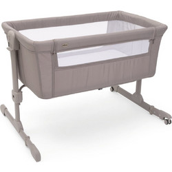 Chicco Next2Me Essential Re Lux Λίκνο με Στρώμα & Πλαϊνό Άνοιγμα Εκρού P02-87042-10
