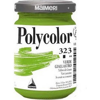 Maimeri Polycolor 323 Yellow Green Ακρυλικό Χρώμα Ζωγραφικής 140ml