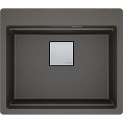 Franke Mythos Kubus 2 Pro KNG 610-53 Ένθετος Νεροχύτης Γρανίτη Ματ Slate Grey 59x51cm