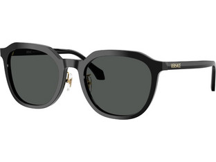 Versace VE4493D GB187 Ανδρικά Γυαλιά Ηλίου Τετράγωνα Κοκάλινα Μαύρα με Μαύρο Φακό