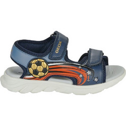 Geox Airadyum Παιδικά Πέδιλα για Αγόρι Ανατομικά Navy Μπλε Γαλάζια Κόκκινα J65F1B000BCC0700
