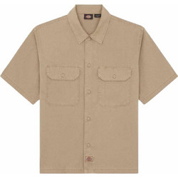 Dickies Ανδρικό Πουκάμισο Βαμβακερό Κοντομάνικο Κανονική Γραμμή Μπεζ DK0A88N90ST