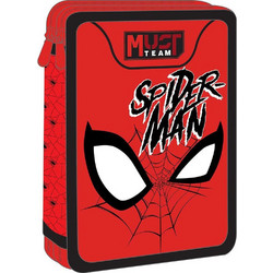 Must Spider-Man Κασετίνα Γεμάτη με 2 Θήκες Κόκκινη 508822