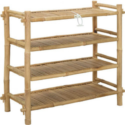 vidaXL Παπουτσοθήκη Bamboo Φυσικό Χρώμα M86xΠ35xΥ75cm 42028050