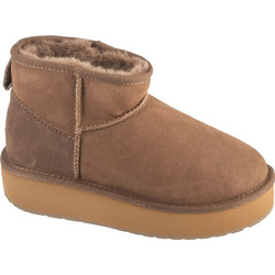 Emu Australia Stinger Γυναικεία Μποτάκια Suede Καφέ με Γούνα W13296-MUSH
