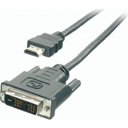 Vivanco Καλώδιο HDMI Male to DVI-D Male 2m Grey VVVCABHDMIDVI2