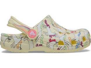 Crocs Unicorn Παιδικά Παπούτσια Θαλάσσης για Κορίτσι Ανατομικά Μπεζ 212515-7CJ