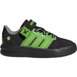 Adidas Lightorama Court Minecraft Παιδικά Sneakers με Φωτάκια Μαύρα Lime KI9111