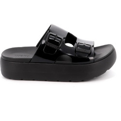 Luofu Γυναικείες Παντόφλες Καλοκαιρινές Flatforms Αντιολισθητικές Μαύρες 11831088