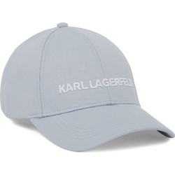 Karl Lagerfeld Καπέλο Jockey Υφασμάτινο Γκρι 8900000341351