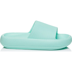 Cubanitas Γυναικείες Παντόφλες Καλοκαιρινές Flatforms Ανατομικές Αντιολισθητικές Γαλάζιες SD09015