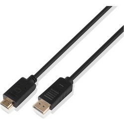 Logik Καλώδιο DisplayPort to HDMI Male 1m Black 5017416868044