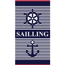 Sunshine Home Design 3 Πετσέτα Θαλάσσης Navy Μπλε 80x160cm 111-46-5