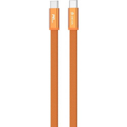 Devia Ultra3 Braided Flat USB-C to USB-C 240W 1.5m Orange